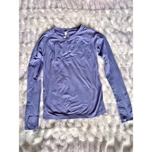 Athleta Lavender Long-Sleeve Performance Tee